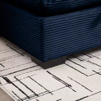 Okak Elegante panca contenitore quadrata in velluto a coste con vano nascosto Poggiapiedi imbottito da abbinare al divano per soggiorno camera da letto
