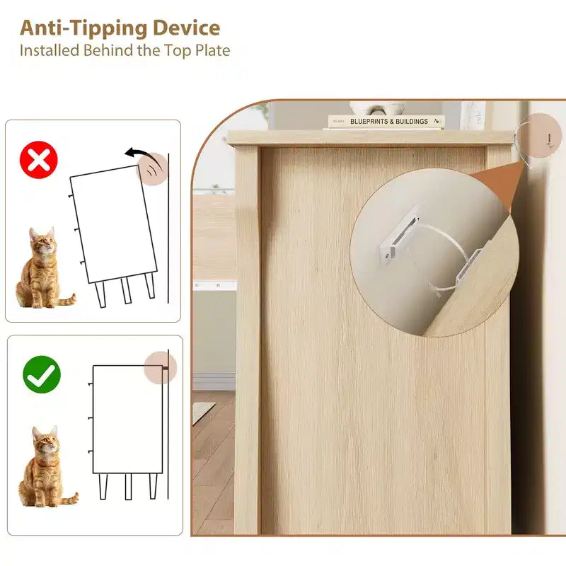 Cassettiera Garvee Natural a 6 cassetti, Organizer cassettiera Boho largo 120 cm con gambe curve e ampio spazio di archiviazione per soggiorno, camera da letto, ingresso, cameretta