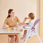 Seggiolone per neonati, seggioloni multifunzionali con altezza e reclinazione regolabili, seggiolone pieghevole per neonati e bambini piccoli, seggiolone