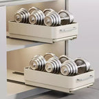 Scolapiatti, cassetto estraibile per mobile da cucina, scolapiatti e ciotole in metallo estraibile, ripiano portaoggetti per bagno e soggiorno