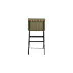 Meridian Furniture, Sgabello da bancone Burke in ecopelle verde