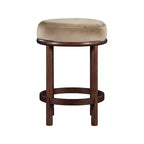 Meridian Furniture, Sgabello da bancone Monette in velluto beige