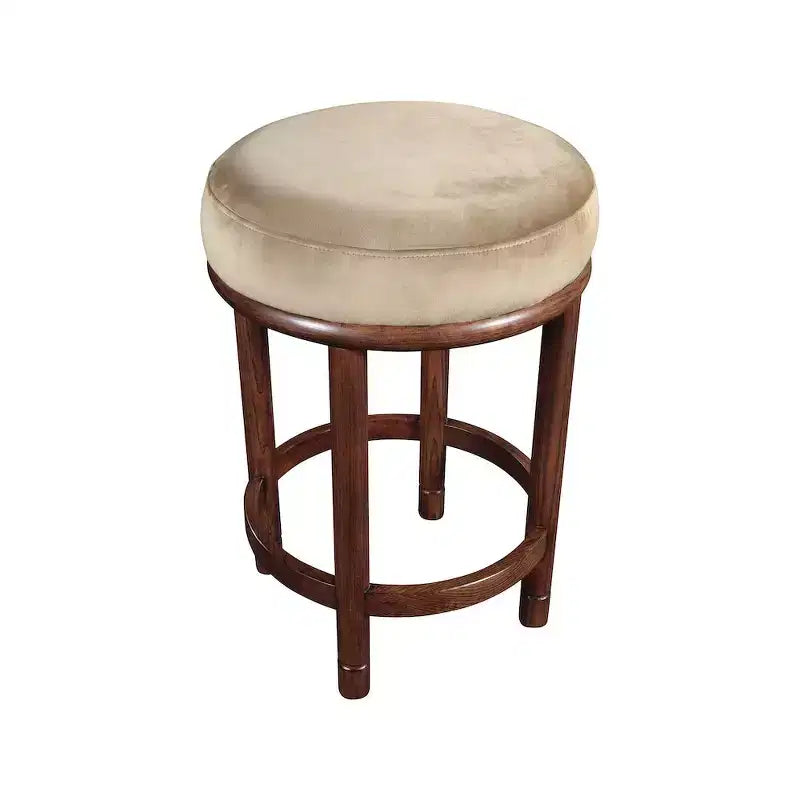 Meridian Furniture, Sgabello da bancone Monette in velluto beige