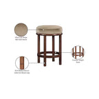Meridian Furniture, Sgabello da bancone Monette in velluto beige