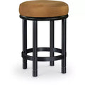 Meridian Furniture,Monette Saddle Velvet Counter Stool