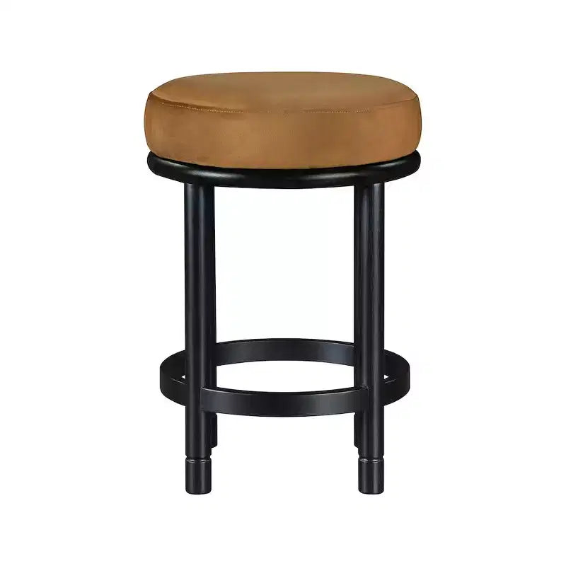 Meridian Furniture, Sgabello da bancone in velluto Monette Saddle