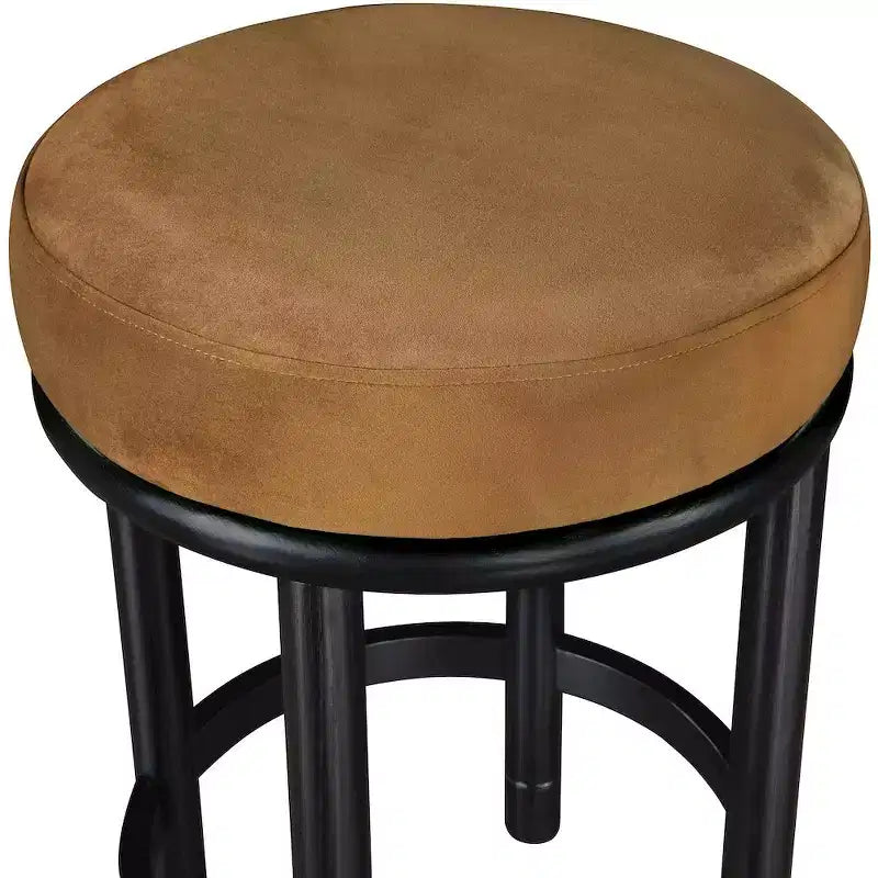 Meridian Furniture, Sgabello da bancone in velluto Monette Saddle