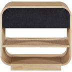 Meridian Furniture, Comodino Windsor in legno di gomma naturale