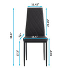 Okak Set di 4 Sedie da Pranzo in Stile Moderno, Comode Sedie Laterali da Cucina con Rivestimento in Pelle PU e Gambe Cromate Argento per Tavolo da Pranzo
