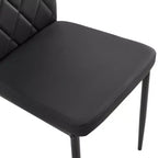 Okak Set di 4 Sedie da Pranzo in Stile Moderno, Comode Sedie Laterali da Cucina con Rivestimento in Pelle PU e Gambe Cromate Argento per Tavolo da Pranzo