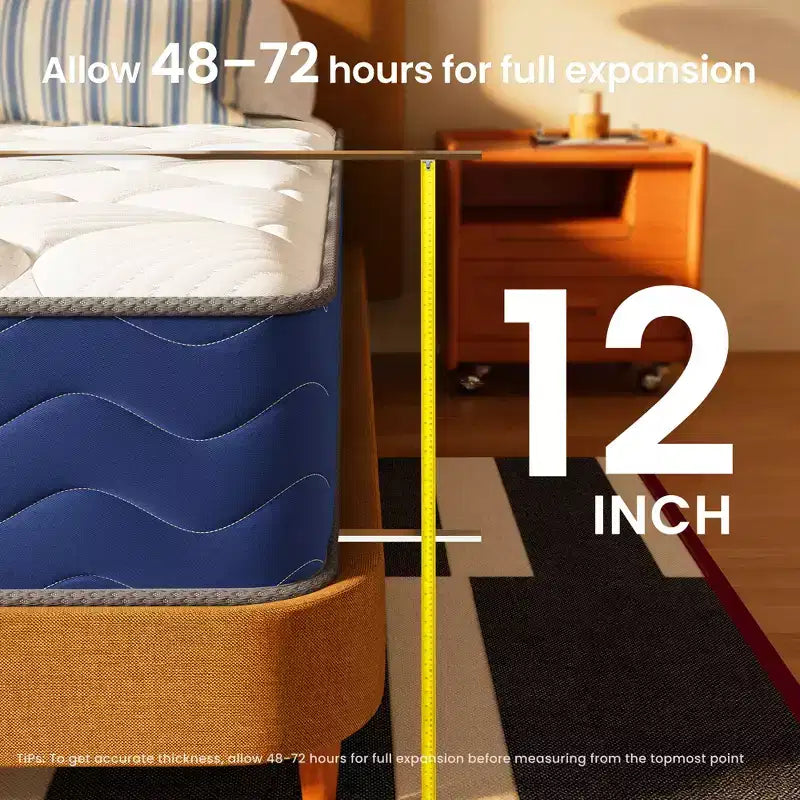 Materasso Ibrido Swedrea a Molle Insacchettate in Gel Memory Foam Rigido Certificato CertiPUR-US, OEKO-TEX, SGS, Bianco