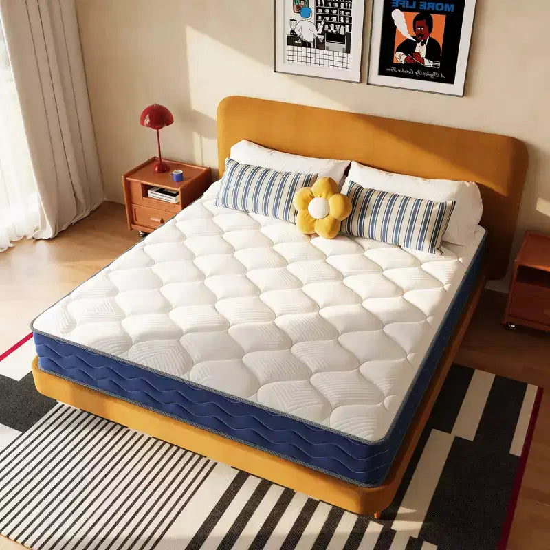 Materasso Ibrido Swedrea a Molle Insacchettate in Gel Memory Foam Rigido Certificato CertiPUR-US, OEKO-TEX, SGS, Bianco