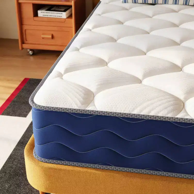 Materasso Ibrido Swedrea a Molle Insacchettate in Gel Memory Foam Rigido Certificato CertiPUR-US, OEKO-TEX, SGS, Bianco