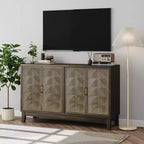 GDFStudio Gragas Madia Contenitore Vintage da 140 cm con 4 Ante e Ripiani Regolabili