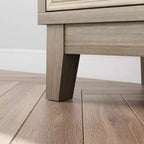 GDFStudio Gragas Madia Contenitore Vintage da 140 cm con 4 Ante e Ripiani Regolabili