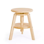 Sgabello regolabile in legno per tavolo da disegno Guidecraft - Sedia da disegno per bambini, 40-45 cm | Sgabello girevole per bambini per studio d'arte, seduta per aula