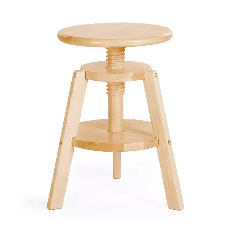 Sgabello regolabile in legno per tavolo da disegno Guidecraft - Sedia da disegno per bambini, 40-45 cm | Sgabello girevole per bambini per studio d'arte, seduta per aula