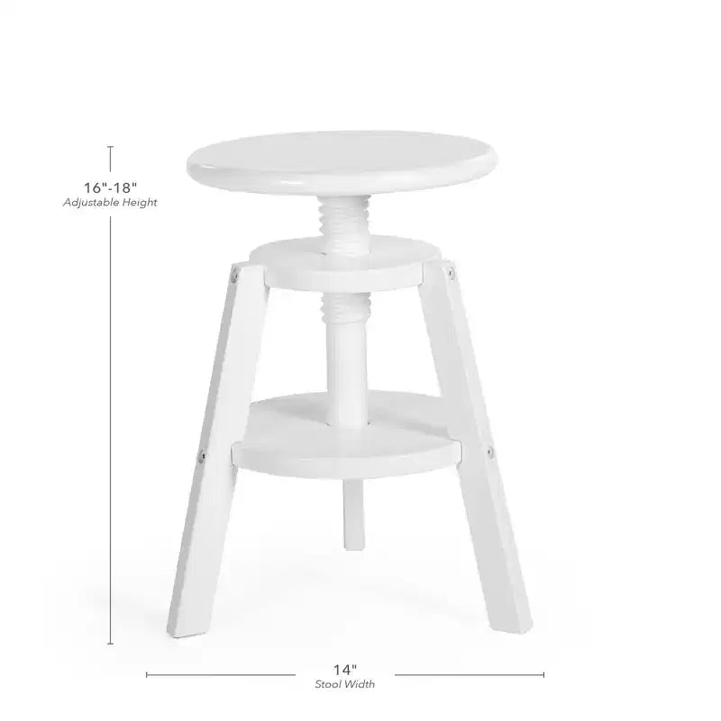 Sgabello regolabile in legno per tavolo da disegno Guidecraft - Sedia da disegno per bambini, 40-45 cm | Sgabello girevole per bambini per studio d'arte, seduta per aula