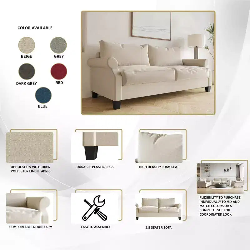 Divano in lino ChaletPosh