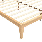 Letto a piattaforma in bambù Merax Mid-Century Modern con testiera e supporto in metallo