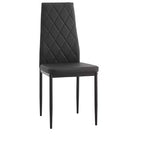 MAYEERTY Set di 4 Sedie da Pranzo in PU, a Forma di Diamante, Rivestite con Morbida Ecopelle
