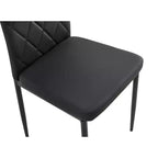 MAYEERTY Set di 4 Sedie da Pranzo in PU, a Forma di Diamante, Rivestite con Morbida Ecopelle