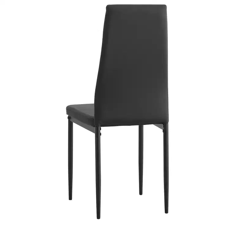 MAYEERTY Set di 4 Sedie da Pranzo in PU, a Forma di Diamante, Rivestite con Morbida Ecopelle