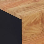 vidaXL Credenza in Legno Massello di Acacia con Fascino Industriale - Ampio Armadietto e Piano Robusto per l'Esposizione di Oggetti d'Arredo