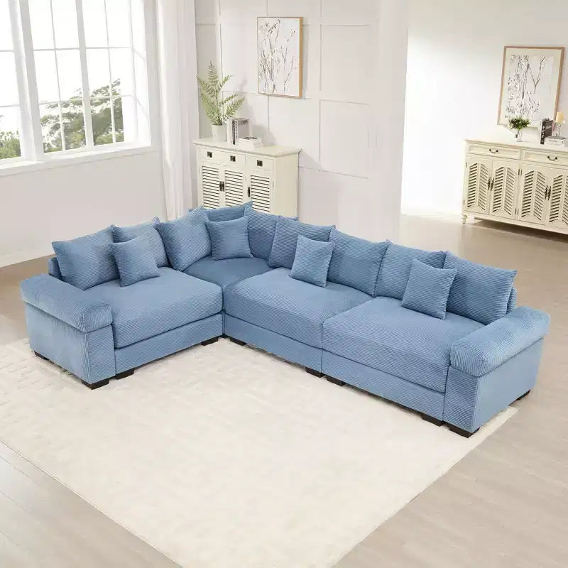 Divano componibile modulare Oversized Cloud, Divani componibili convertibili con seduta profonda e braccioli extra-larghi