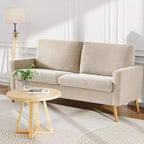 Dyonery divano da coppia in velluto a coste da 172 cm, divano moderno da coppia per soggiorno, camera da letto e ufficio, divano confortevole con cuscino a molla