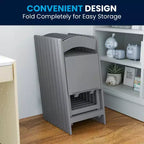 Flash Furniture Sedia Pieghevole per Bambini in Resina con Sedile Imbottito in Vinile