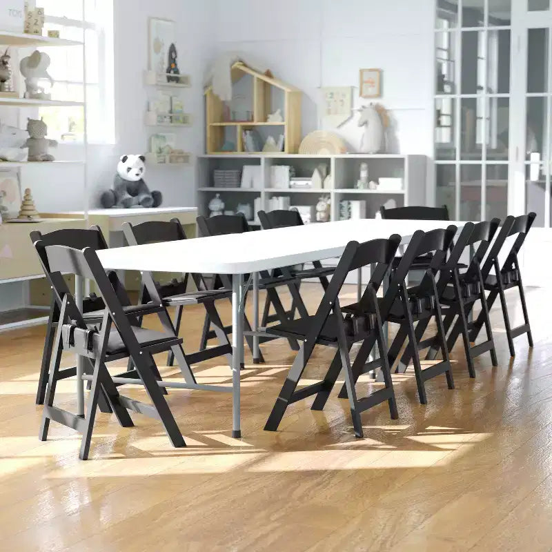 Flash Furniture Sedia Pieghevole per Bambini in Resina con Sedile Imbottito in Vinile