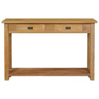 vidaXL Consolle Legno Massello di Teak Naturale Tavolino Consolle Standard