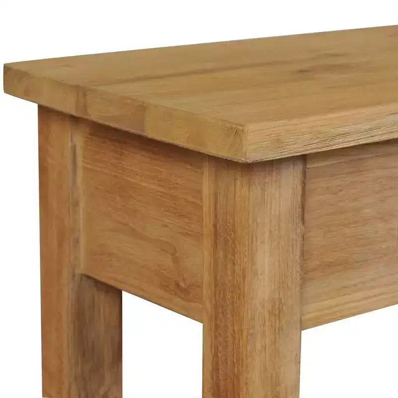 vidaXL Consolle Legno Massello di Teak Naturale Tavolino Consolle Standard