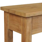vidaXL Consolle Legno Massello di Teak Naturale Tavolino Consolle Standard