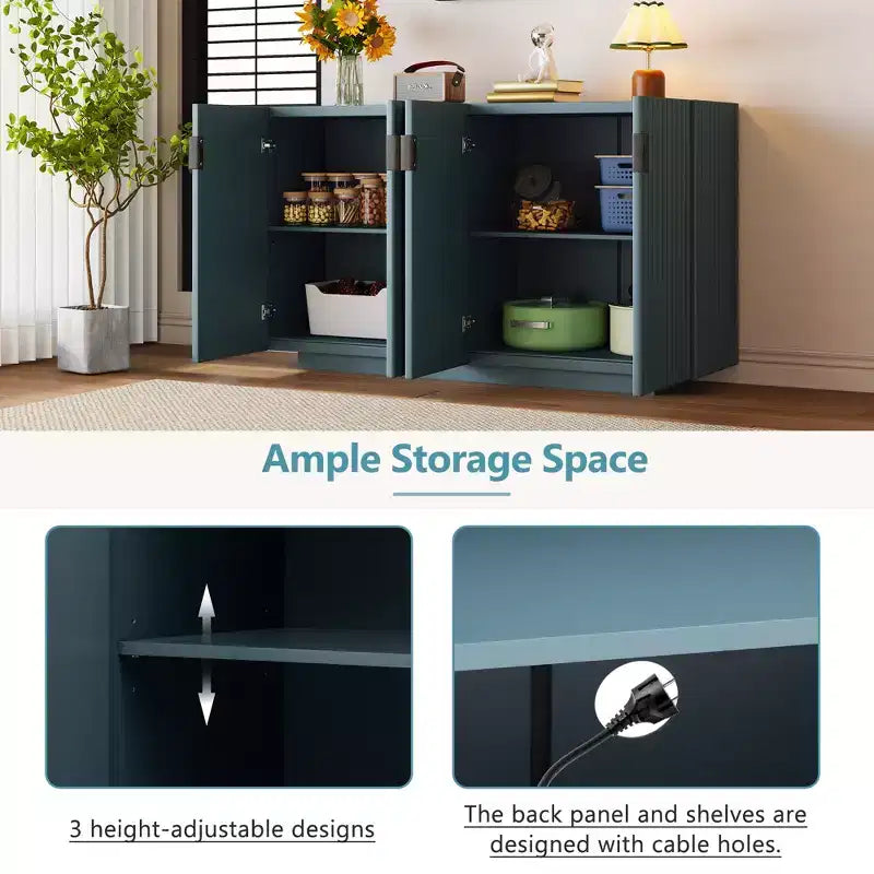 Credenza Whisen a 4 ante con ripiani regolabili