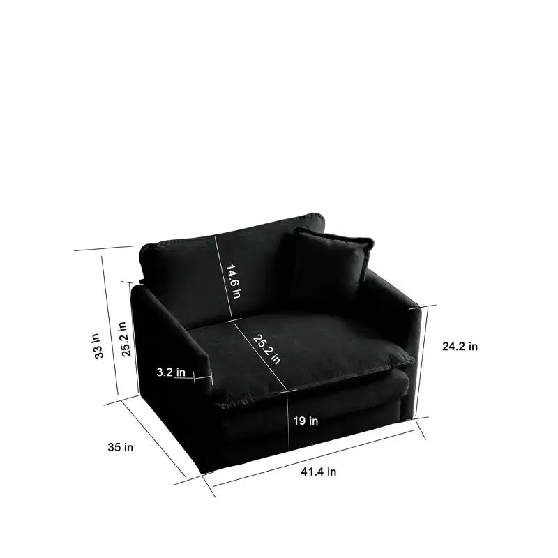 Set Divano a 3 Pezzi con Braccioli e Cuscini Decorativi Il Set Include 2 Poltrone e Un Divano a 2 Posti in Ciniglia Verde