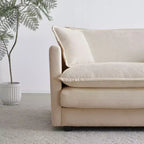 Set Divano a 3 Pezzi con Braccioli e Cuscini Decorativi Il Set Include 2 Poltrone e Un Divano a 2 Posti in Ciniglia Verde