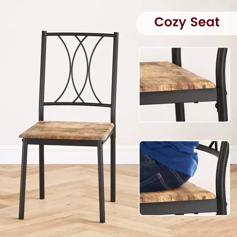 Set tavolo da pranzo per 2 con sedie imbottite, tavolo da cucina da 3 pezzi e sedie imbottite, set di mobili da sala da pranzo per appartamento con cucina