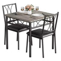 Dining Table Set for 2 with Cushion Chairs, 3 Piece Kitchen Table and Upholstered Chairs, Dinning Room Table Furniture Set for Kitchen Apartment