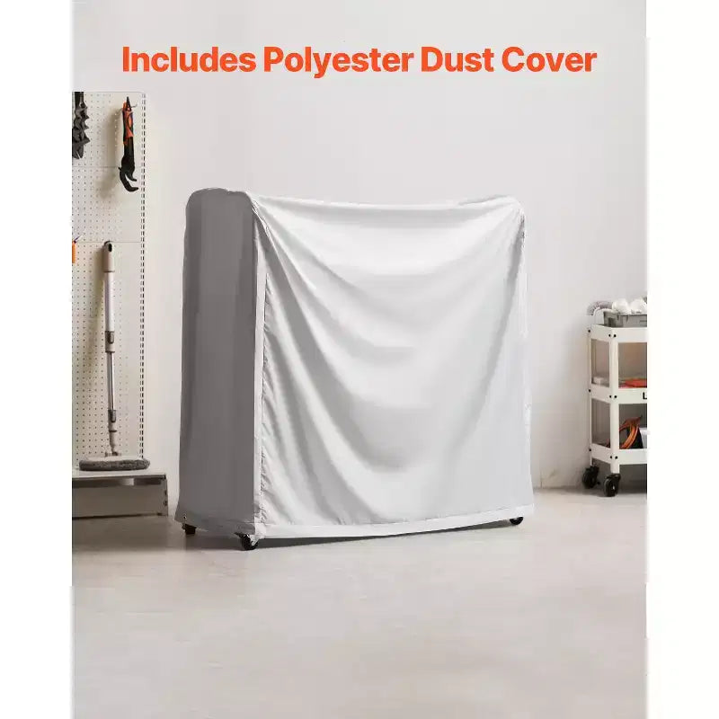 Portagomme VEVOR su Ruote, Supporto a 2 Ripiani per Pneumatici e Carrello di Trasporto per Garage, Carrello Portagomme in Acciaio Resistente con Ruote, Nero