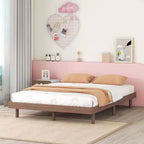 Acekool Letto a piattaforma flottante full-size, design moderno con testiera, pediera, spondina, facile montaggio, nessuna necessità di rete a molle
