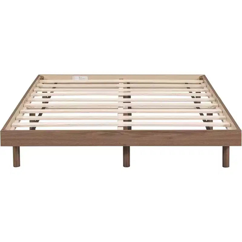 Acekool Letto a piattaforma flottante full-size, design moderno con testiera, pediera, spondina, facile montaggio, nessuna necessità di rete a molle