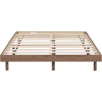 Acekool Letto a piattaforma flottante full-size, design moderno con testiera, pediera, spondina, facile montaggio, nessuna necessità di rete a molle