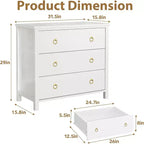 Comò moderno ampio con cassetti, cassettiera in legno indipendente per camera da letto, cameretta, soggiorno, bianco