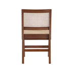 Meridian Furniture, Sedia laterale da pranzo Preston in legno di noce, Set da 2