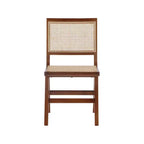Meridian Furniture, Sedia laterale da pranzo Preston in legno di noce, Set da 2