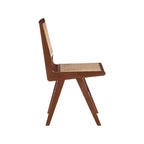 Meridian Furniture, Sedia laterale da pranzo Preston in legno di noce, Set da 2