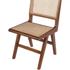 Meridian Furniture, Sedia laterale da pranzo Preston in legno di noce, Set da 2