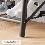 Appendiabiti da ingresso con scarpiera, panca scarpiera con 5 ganci, mobile da ingresso multifunzione 4 in 1 con scarpiera